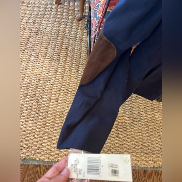 Ralph Lauren NWT Womens Polo Jeans Navy Blazer w/ Suede Elbow Detail Size Medium - Picture 5 of 12